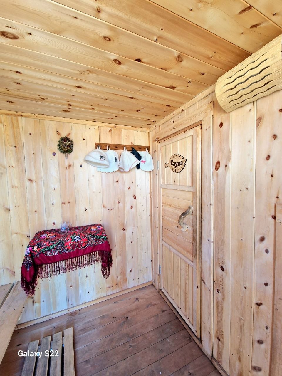 Предбанник — деревянная отделка